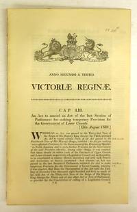 image of An Act to amend an Act of the last Session of Parliament for making temporary Provision for the Government of Lower Canada