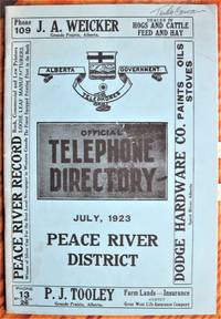 image of Official Telephone Directory. July, 1923 Peace River District