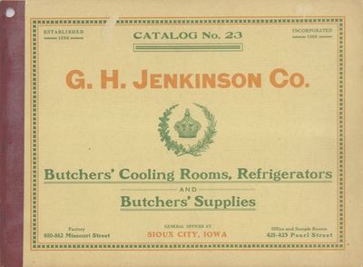 Catalog No. 23: Butchers' Cooling Rooms, Refrigerators, and Butchers' Supplies