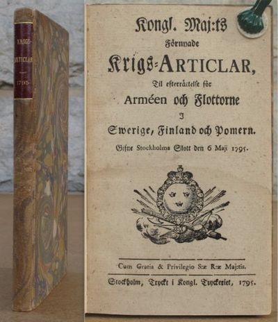 Kongl. Maj:ts Förnyade Krigs=Articlar, Til…