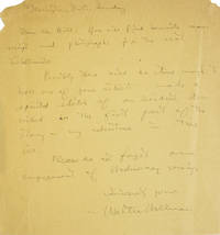 Autograph Letter, signed ("Walter Wellman") to Mr. Hill, submitting a manuscript and photograph for his "adventure in the ice