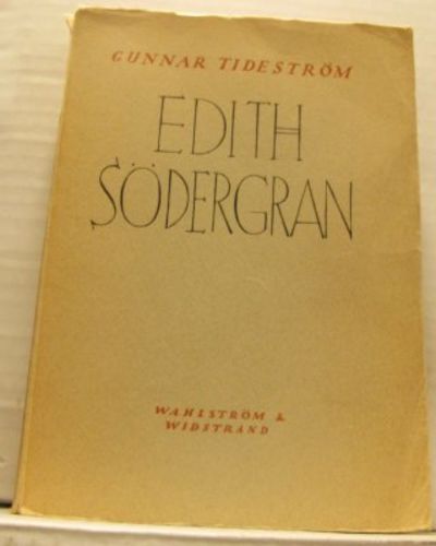 Edith Södergran.