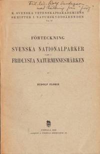 Förteckning å svenska nationalparker samt å…