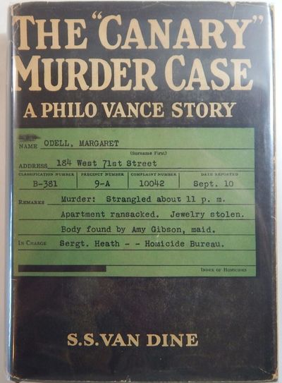 The "Canary" Murder Case: A Philo Vance Story