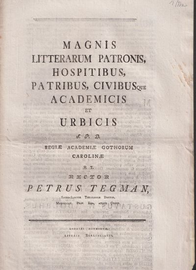 Magnis litterarum patronis, hospitibus, patribus,…