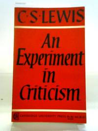 cover of An Experiment In Criticism