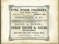 Etna Stove Foundery (sic) Cincinnati, OH advertising with Natural Bridge, Virginia print