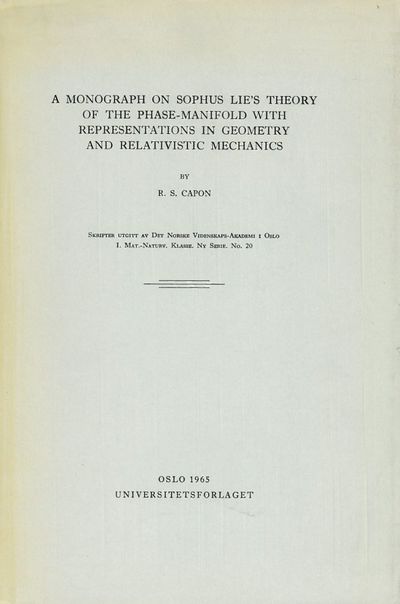 A monograph on Sophus Lie’s theory of the…