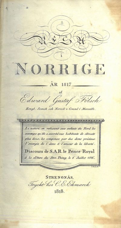 Resa i Norrige år 1817.
