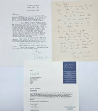 An archive of 4 letters and 1 original typed prose essay sent by Doris Lessing to Patrick Eddington