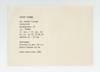 Exhibition card: Robert Rymann Bei Konrad Fischer (11 November-12 December 1969)