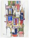 ORIGINAL ACRYLIC PAINTING TITILED "YONI AND LINGHAM, LIFE CREATION" [Signed]