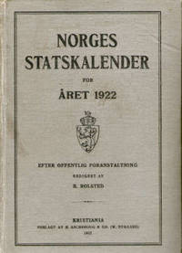 Norges statskalender for året 1922