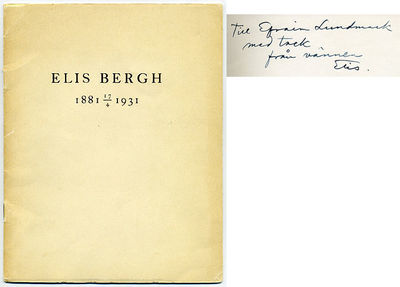 Elis Bergh. Tillägnas dessa blad på 50-årsdagen…
