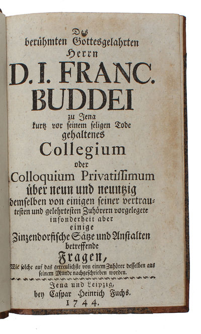 Des berühmten Gottesgelahrten Herrn D. I. Franc.…