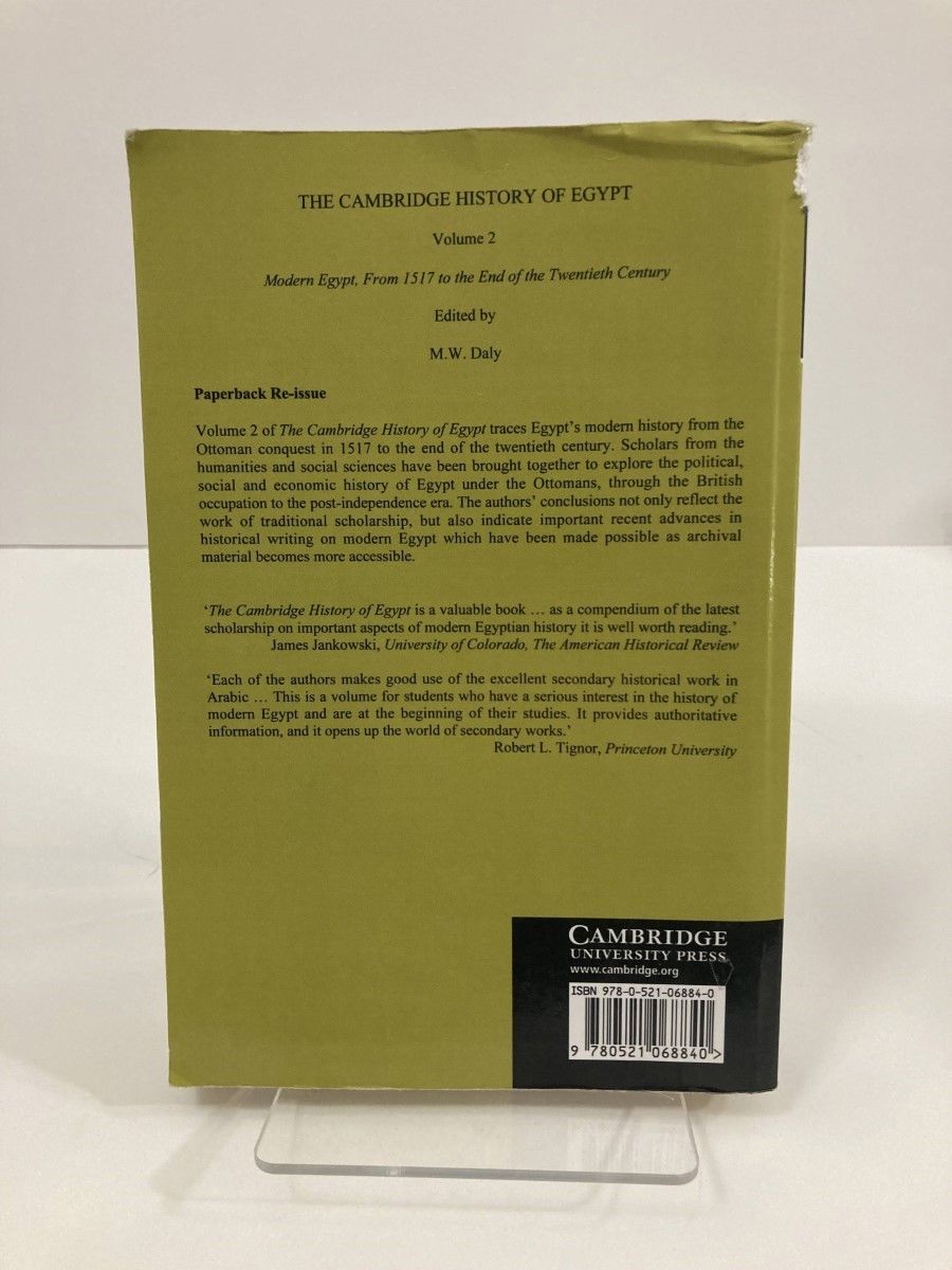The Cambridge History of Egypt, Vol. 2 Modern Egypt, from 1517 to