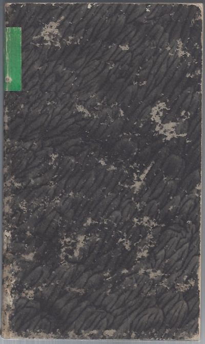 Halle: Eduard Anton, 1837. Wraps. Very Good. iv, 138, pages. 4 x 7 inches. Thin stiff marbled boards...