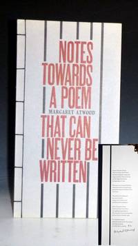 cover of Notes Towards a Poem That Can Never be Written (Limited to 200 Signed Copies of Which This is Nu #40)