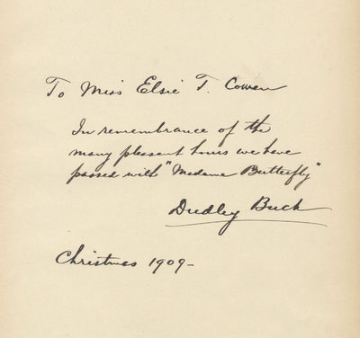 Autograph inscription signed