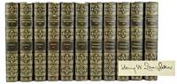The Complete Writings of Henry Wadsworth Longfellow with Portraits, Illustrations, and Facsimiles in Eleven Volumes [Edition de Luxe] [Note signed by Longfellow dated 1877 mounted to volume I]
