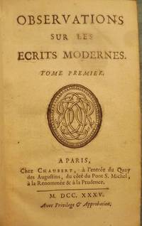 OBSERVATIONS SUR LES ECRITS MODERNES: TWO VOLUMES