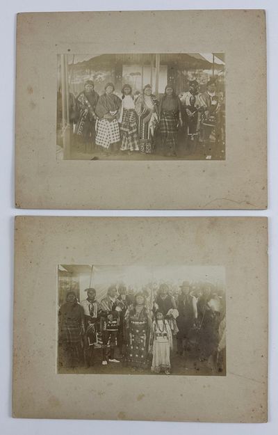 [Pair of Photographs Featuring Groups of Native Americans]