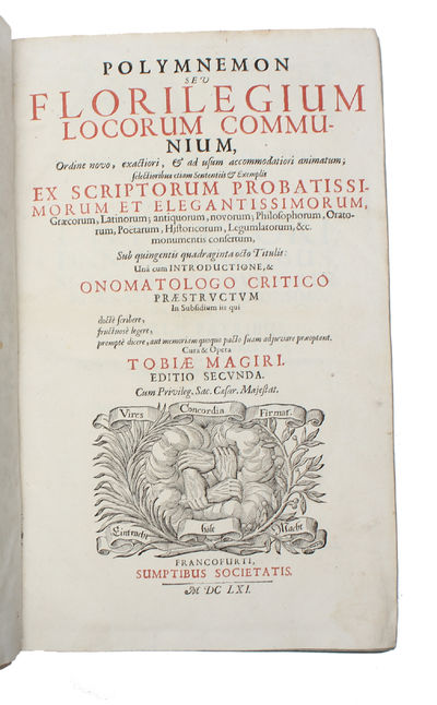 Polymnemon seu Florilegium Locorum Communium. (photo 3)