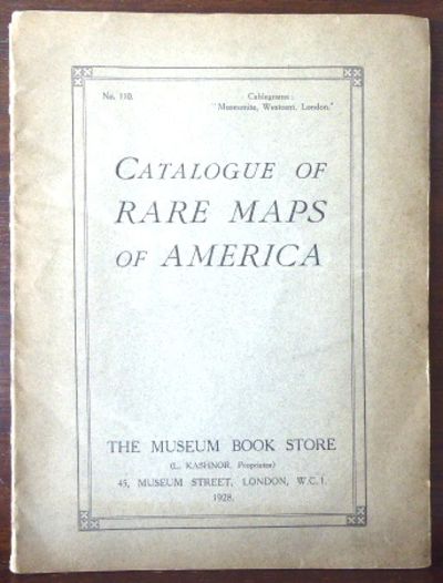 CATALOGUE OF RARE MAPS OF AMERICA