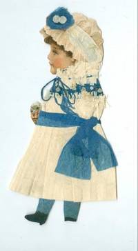 Handmade - Cut Out Paper Doll Dressed in Crepe Paper - Fanciful in Pink No. 2