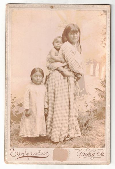 Ukiah, Cal: Carpenter. Photograph. Very Good. Photograph on a white mount with embossed borders . No...