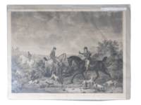 DOGS HAVING LOST THE RIGHT SCENT ENGRAVING CARLE VERNET