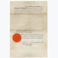 Document signed by ROOSEVELT Franklin D. CUMMINGS Homer - 1938