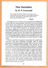 The Outsider by H. P Lovecraft - 1st Edition - 0 - from Dark Hollow Books ® (SKU: 004392)