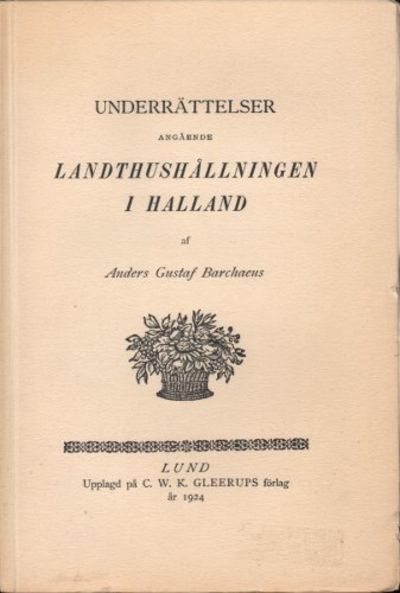 UNDERRÄTTELSER ANGÅENDE LANDTHUSHÅLLNINGEN I…