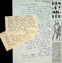 SIXTEEN (16) AUTOGRAPH LETTERS AND POSTCARDS SIGNED from Miller to Rudolph Gilbert; [written from 1944 to 1945 while Miller was settling into life in Big Sur]