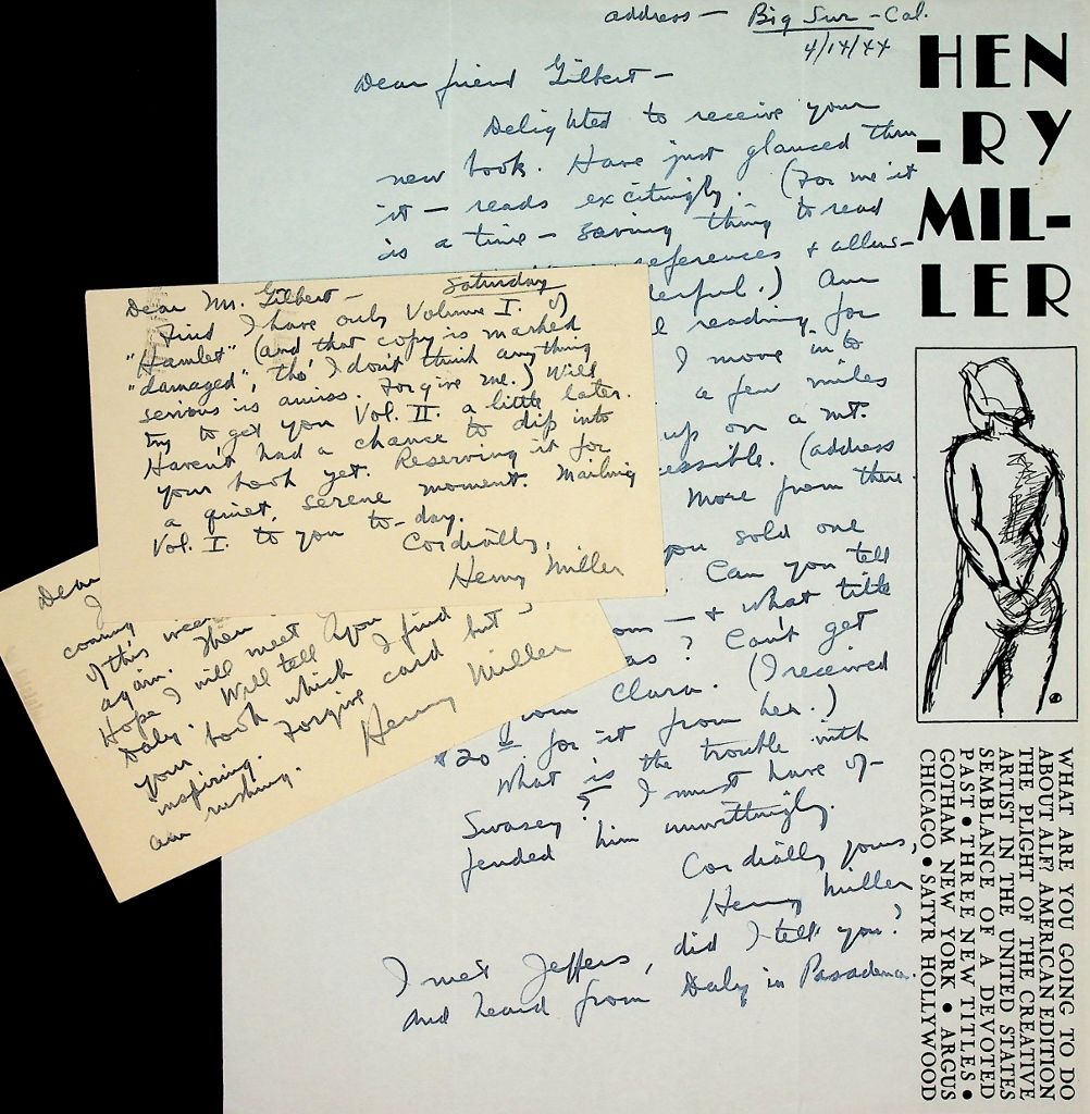 SIXTEEN (16) AUTOGRAPH LETTERS AND POSTCARDS SIGNE