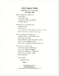 Broadside: Back Again, Home (confessions of an ex-executive)