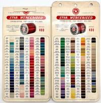 Star Mercerized Article 400 -- Sample Card with 181 Samples of Sewing Thread