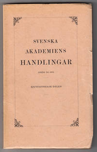 Svenska Akademiens Handlingar ifrån år 1886.…