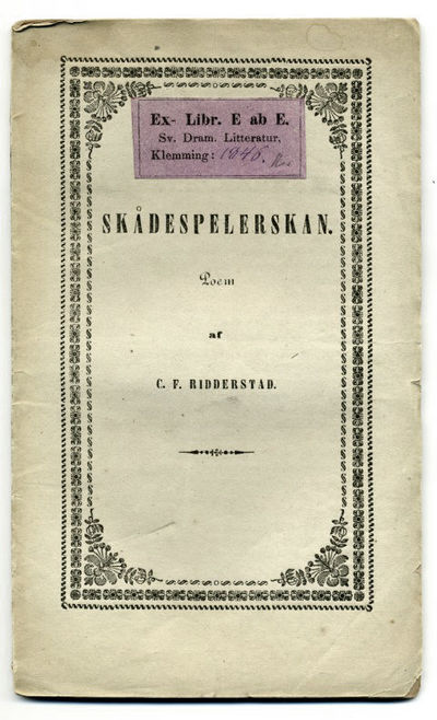 Skådespelerskan. Poem.