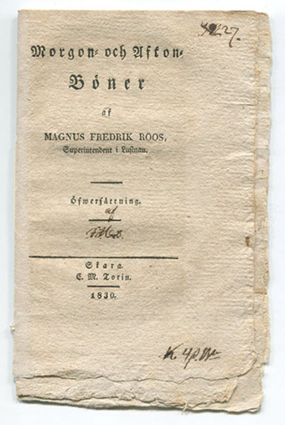 Morgon- och afton-böner. Öfwersättning.