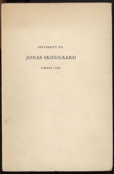 Festskrift til Jonas Skougaard. 5. mars 1956. Fra…
