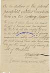 An Anonymous Diatribe Against Daniel Webster, Regarding The Embargo Act Of 1807