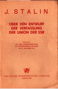 Über den Entwurf der Verfassung der Union der SSR…