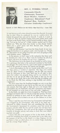 Speech at Anti-McCarran Act Rally, New York City, June 1963