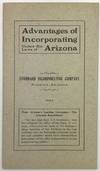 Advantages of Incorporating Under the Laws of Arizona [cover title]