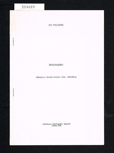Byggnaden. [Svenska Institutet i Rom.]