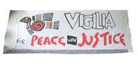 [Banner For a Vigilia For Peace With Justice]