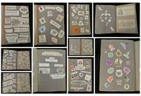 Travel Scrap or Memento Book - Monograms, Hotel Logos, Fraternity Insignias etc.