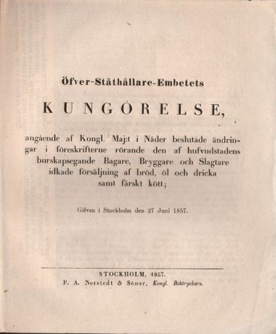 ÖFVER-STÅTHÅLLARE-EMBETETS KUNGÖRELSE, ANGÅENDE…
